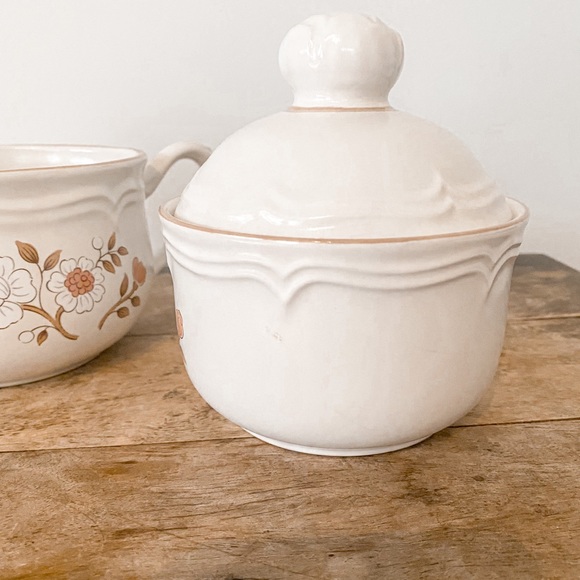 Vintage sugar/creamer stoneware The Covington Edition - Picture 6 of 12